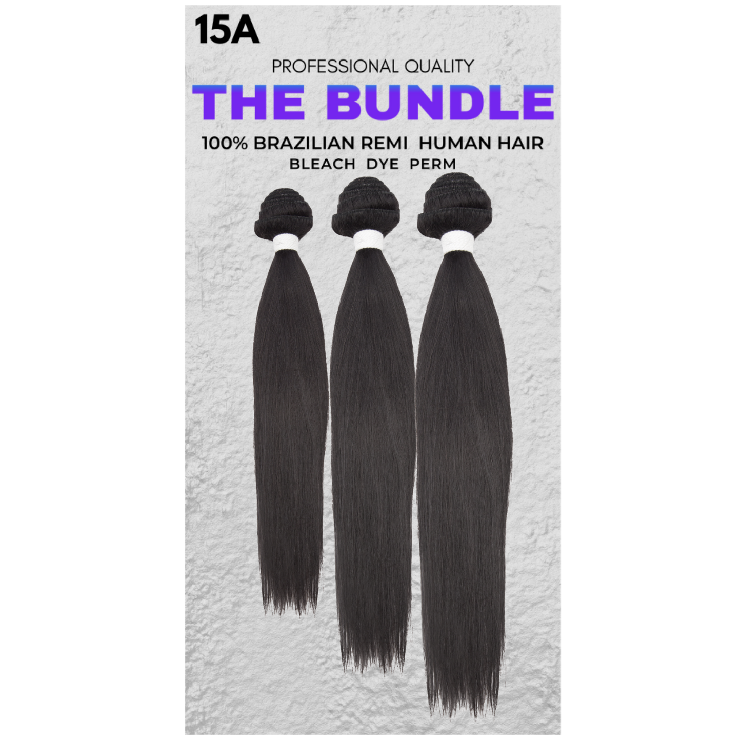 14"-16"-18" 3 Bundles - Straight - 15A