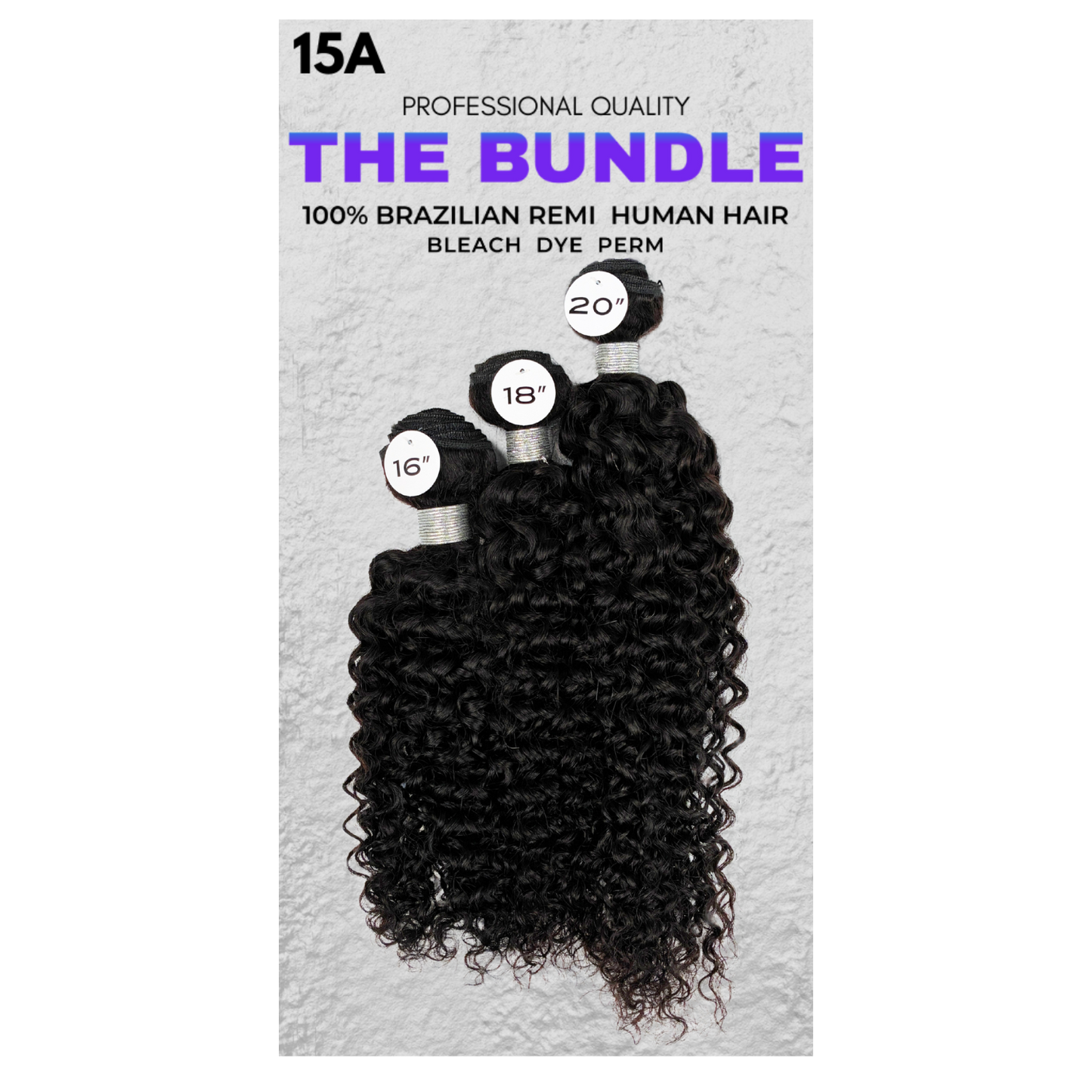 20"-22"-24"- 3 Bundles - Water Wave - 11A