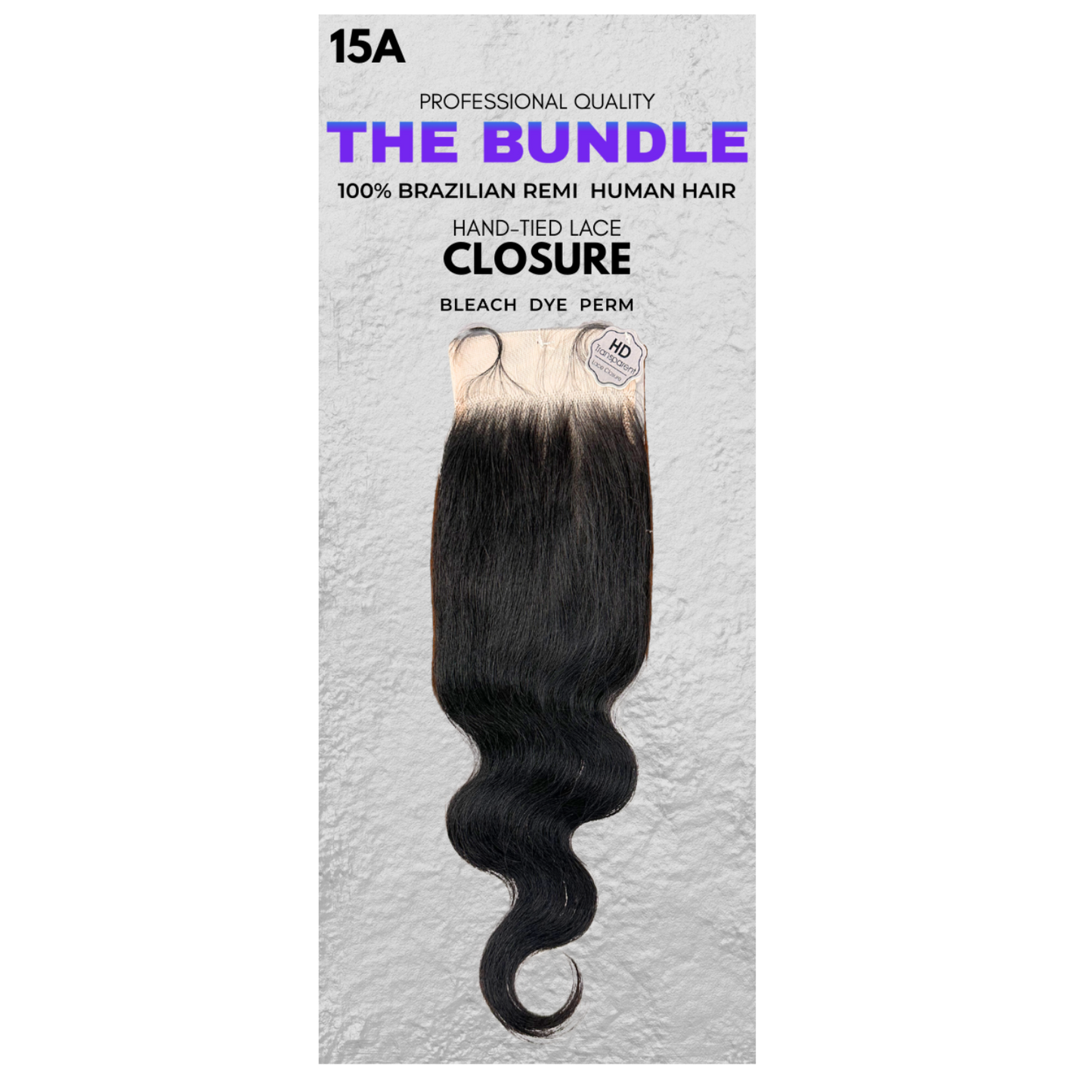 4" x 5" Closure - Body Wave - 15A