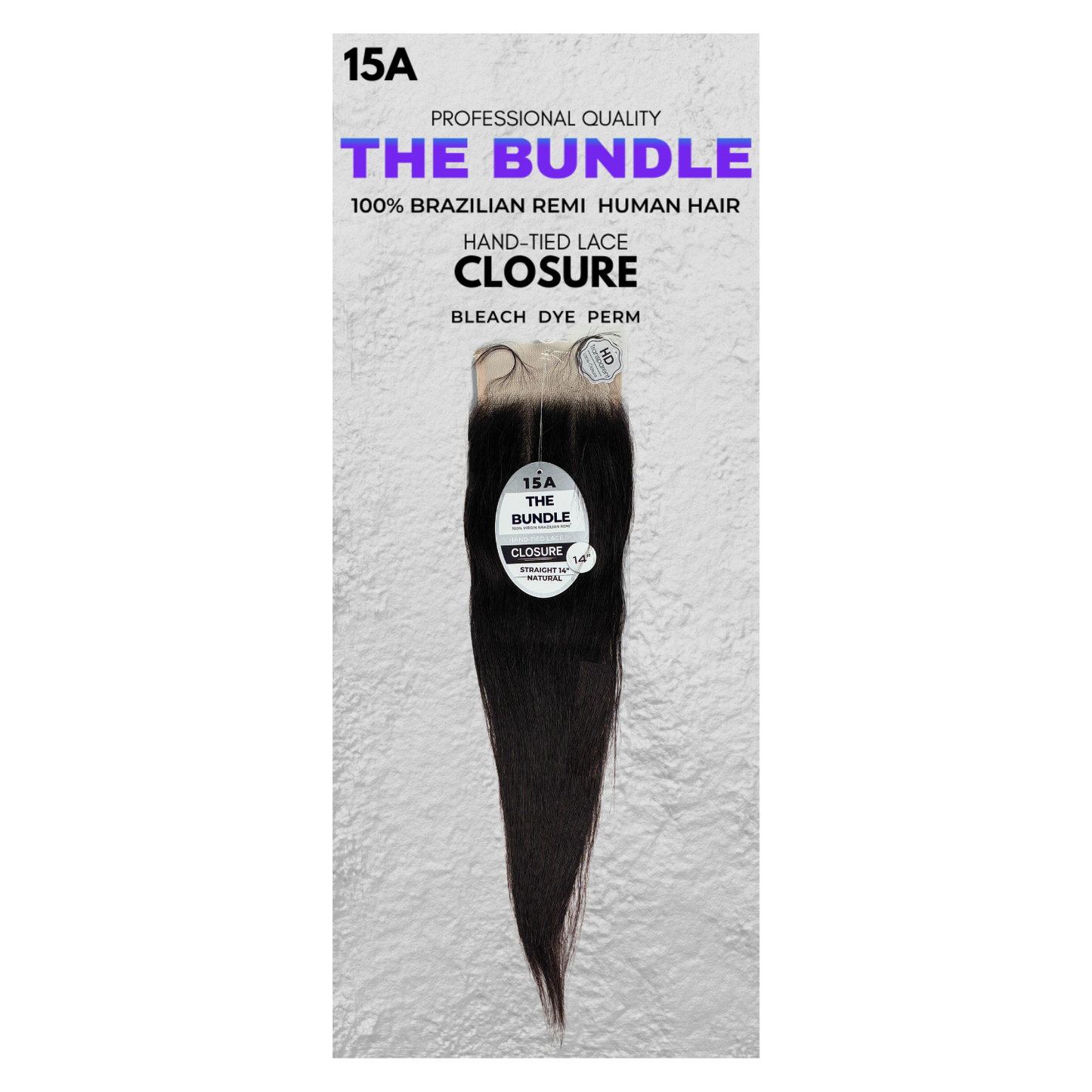 14" 4" x 5" Closure - Straight - 15A