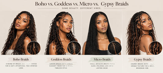 Boho vs. Goddess vs. Micro vs. Gypsy Braids