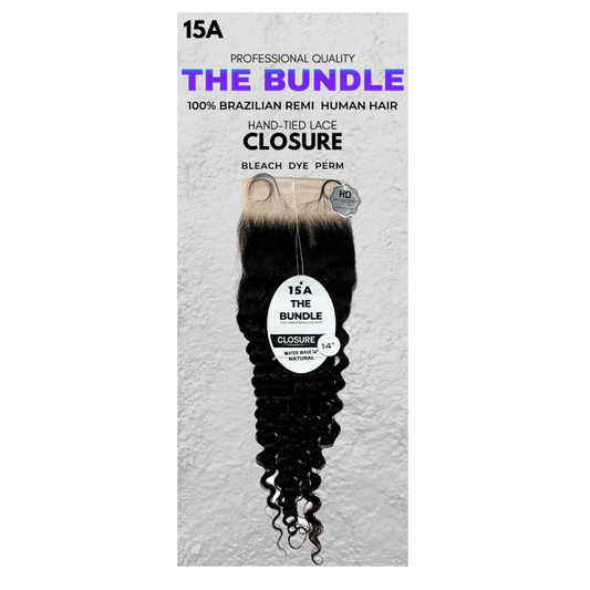 14" 4" x 5" Closure - Water Wave - 15A